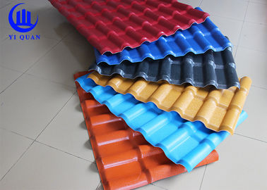 Asa Coated Synthetic Resin Roof Tile 150 Kgs Load Capacity Guangzhou Red Plastic Roofing Sheets