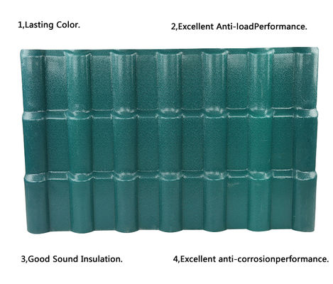 ASA Synthetic Resin Roof Tile 2.5mm-3.0mm Thickness 1050mm Width