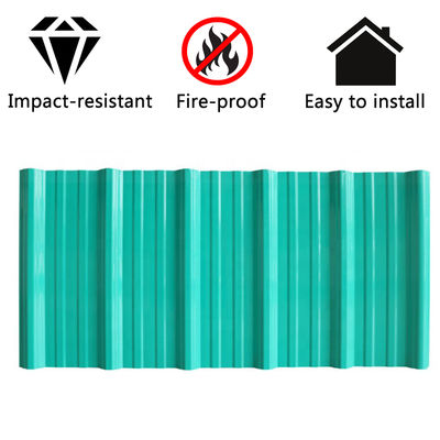 PVC Roof Tiles 1.0mm-2.5mm Thickness for Warehouse 1130mm Width