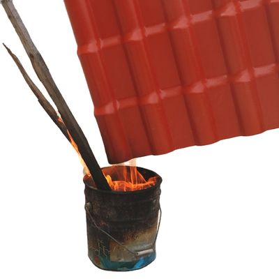 UPVC Spanish Roof Sheet 1.5mm-2.8mm Thickness Trapezoidal Design