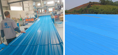 Trapezoidal 1mm Plastic Roof Sheet Heat Insulation