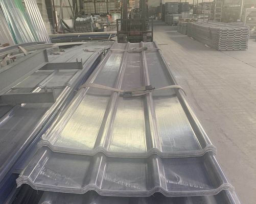 1130mm Width Fiberglass Roofing Sheet FRP Roof Tile For Skylight
