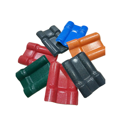 Largura da telha de telhado 1050mm da resina sintética do PVC da prova de fogo para o balcão da fábrica