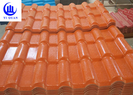 Fácil instalar telhas de telhado da resina do ASA colora folhas duráveis da resistência de impacto das telhas