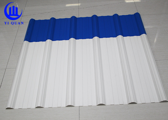 Anti resistência de fogo da resistência do tempo das telhas de telhado 2.0mm do PVC da corrosão