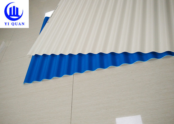 As anti telhas de telhado do PVC da corrosão a folha da telha do passo da isolação térmica 219mm