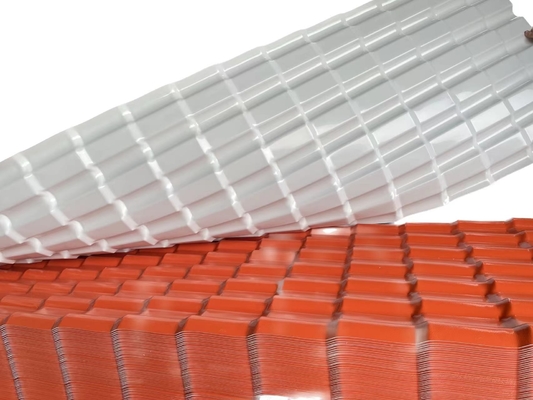 Anti ASA Synthetic Resin Roof Tile UV para o material de construção da estufa da casa de campo da tampa do parque