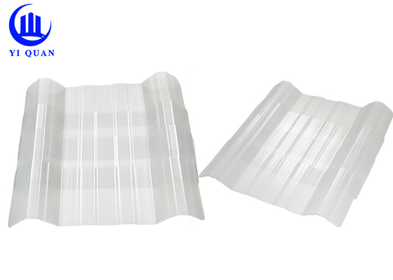 Folhas telhando transparentes de FRP para a anti resistência UV estática da estufa