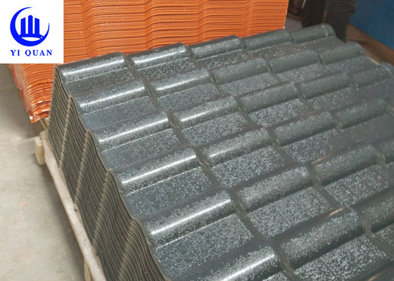 PVC sadio ASA Resin Roof Tile da isolação térmica 1050mm para a construção tradicional residencial