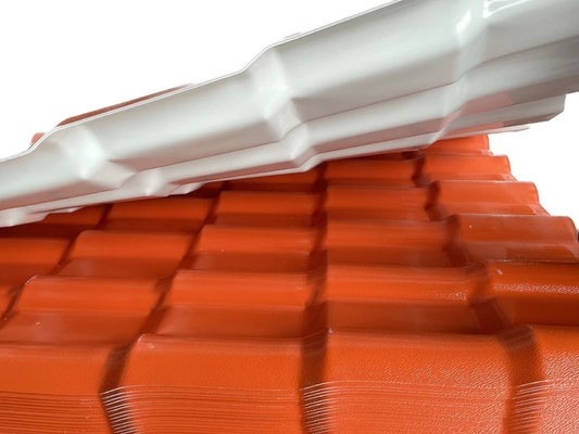 Teto colorido ASA Synthetic Resin Roofing Sheet para o pátio exterior
