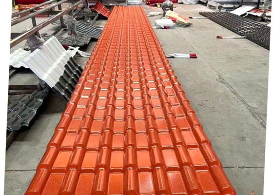 a telha de telhado da resina sintética da espessura de 2.5mm gravou ASA Roofing Sheets