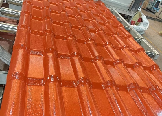 Telha à prova de fogo de ASA Bamboo Spanish Synthetic Roof para a tampa do estacionamento da casa de campo