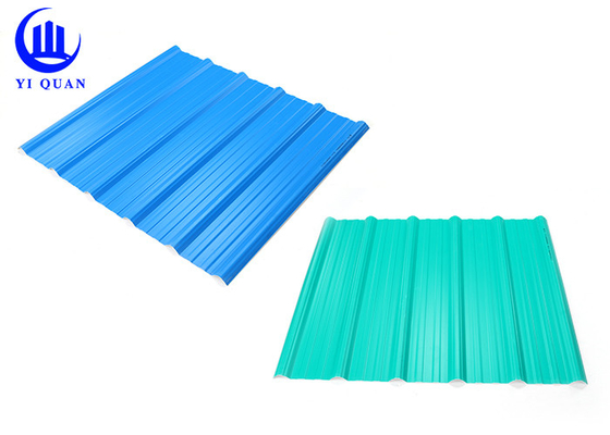 Telhas revestidas de PVC UPVC retardante de fogo para garagens de pátio de carga