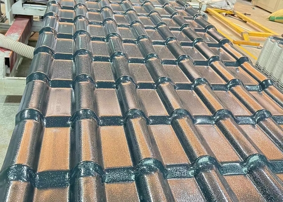 Telhas impermeabilizantes de telhado de resina sintética para prevenção de incêndio 2,3 mm resistência a UV