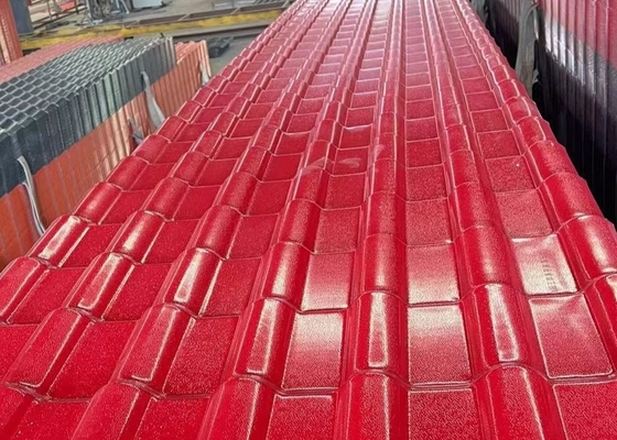 Telha de resina sintética ASA com resistência ao impacto 2,3 mm de espessura Isolamento acústico