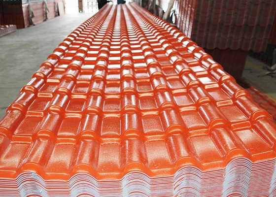 telha de ASA Embossed Synthetic Resin Roof da espessura de 2.5mm para a construção