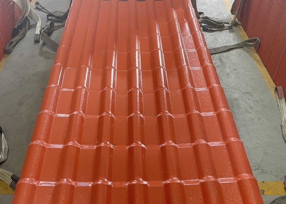 telha de telhado ASA Surface da resina sintética do passo da espessura 219mm de 2.5mm