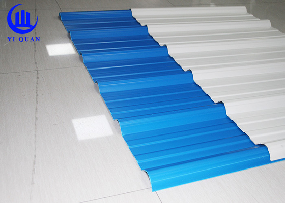 Telhas de telhado trapezoidalmente impermeáveis de UPVC para o balcão do mercado favorável ao meio ambiente