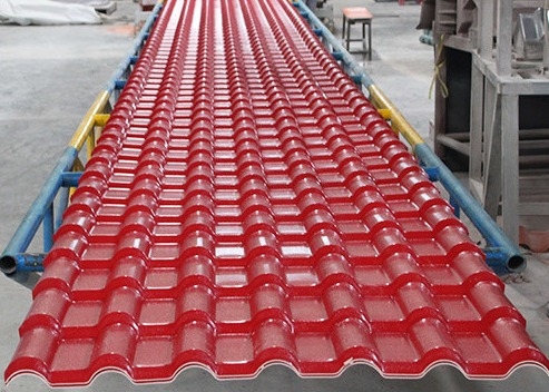 ASA Resin Roof Tile Panel decorativo para a coberta de telhado de construção