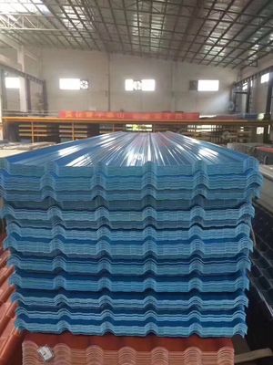 Isolação térmica 1mm plástica trapezoidalmente da folha do telhado